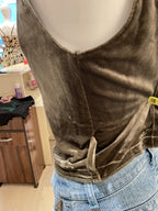 Velvet moss Waistcoat - bust 32