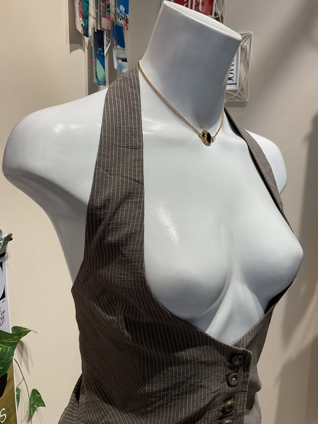 Halter neck waistcoat - bust 34