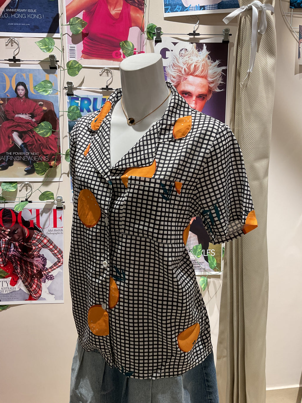 tangerine shirt - upto bust 38