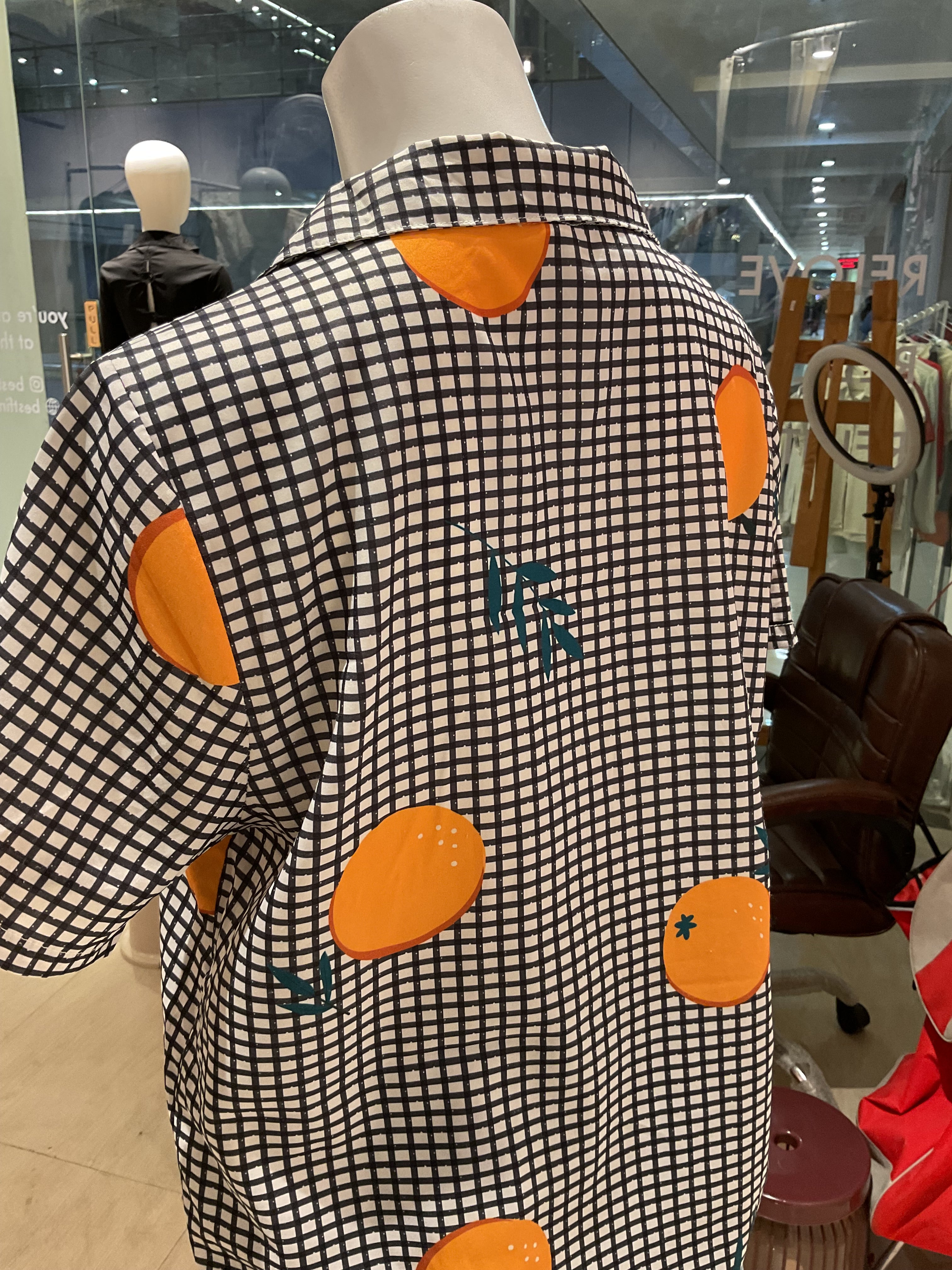 tangerine shirt - upto bust 38
