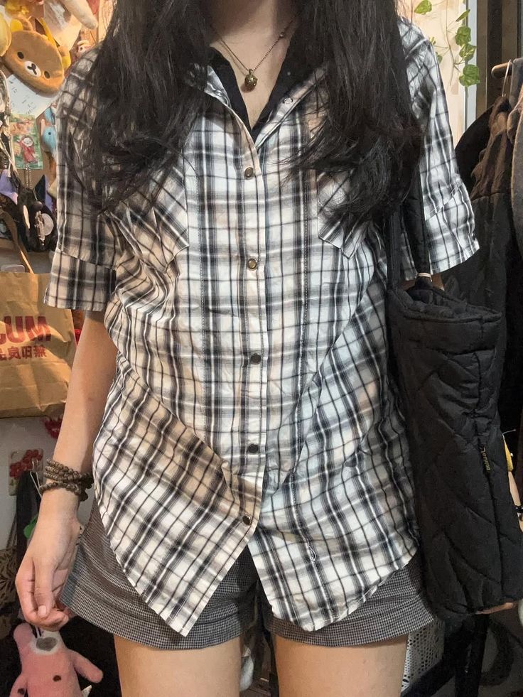 Azure Check Shirt
